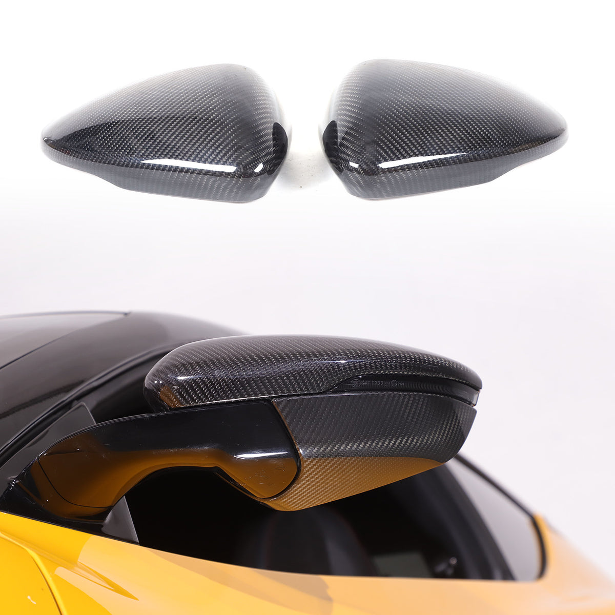 Real Carbon fiber Side Rear Mirror Cover Caps For Lotus EMIRA 2021-25 13
