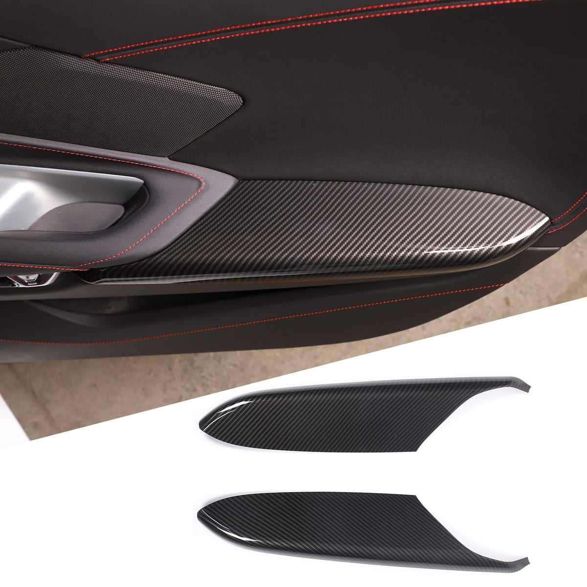 Carbon Fiber ABS Interior Full Decor Cover Trim Kit For Corvette C8 2020-2025 - Styles 26-30 20