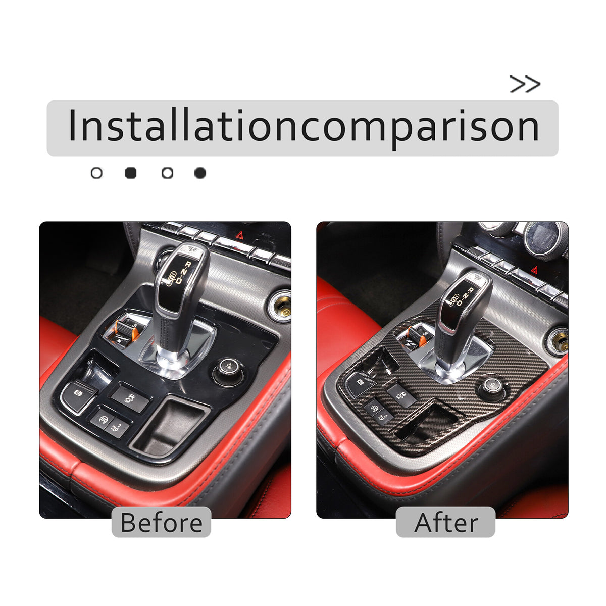 ABS Carbon Fiber Interior Full Set Cover Trim Kit For Jaguar F-type X152 2013-25 - Styles 11-15 18