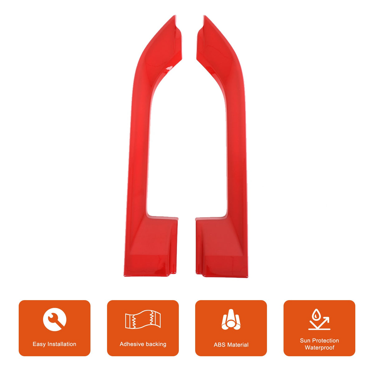 Sport Red ABS Side Fender Vent Frame Trim For Jaguar F-TYPE X152 2013-2020 5