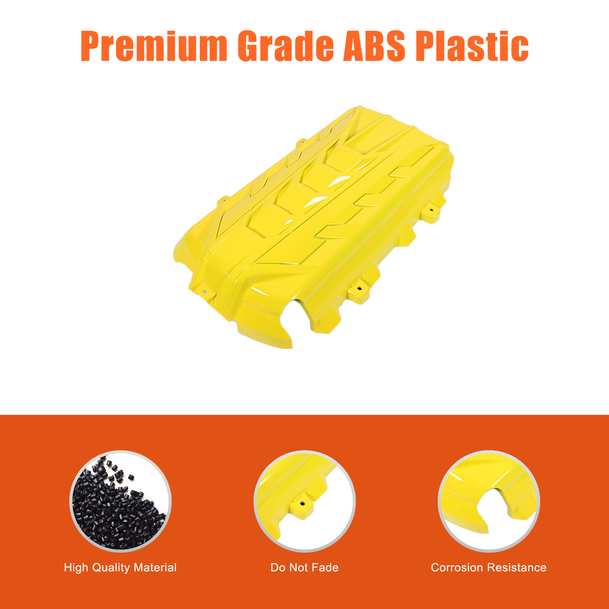 Yellow Replacement Engine hood panel Trim Cover For Corvette C8 2020-26 US 16
