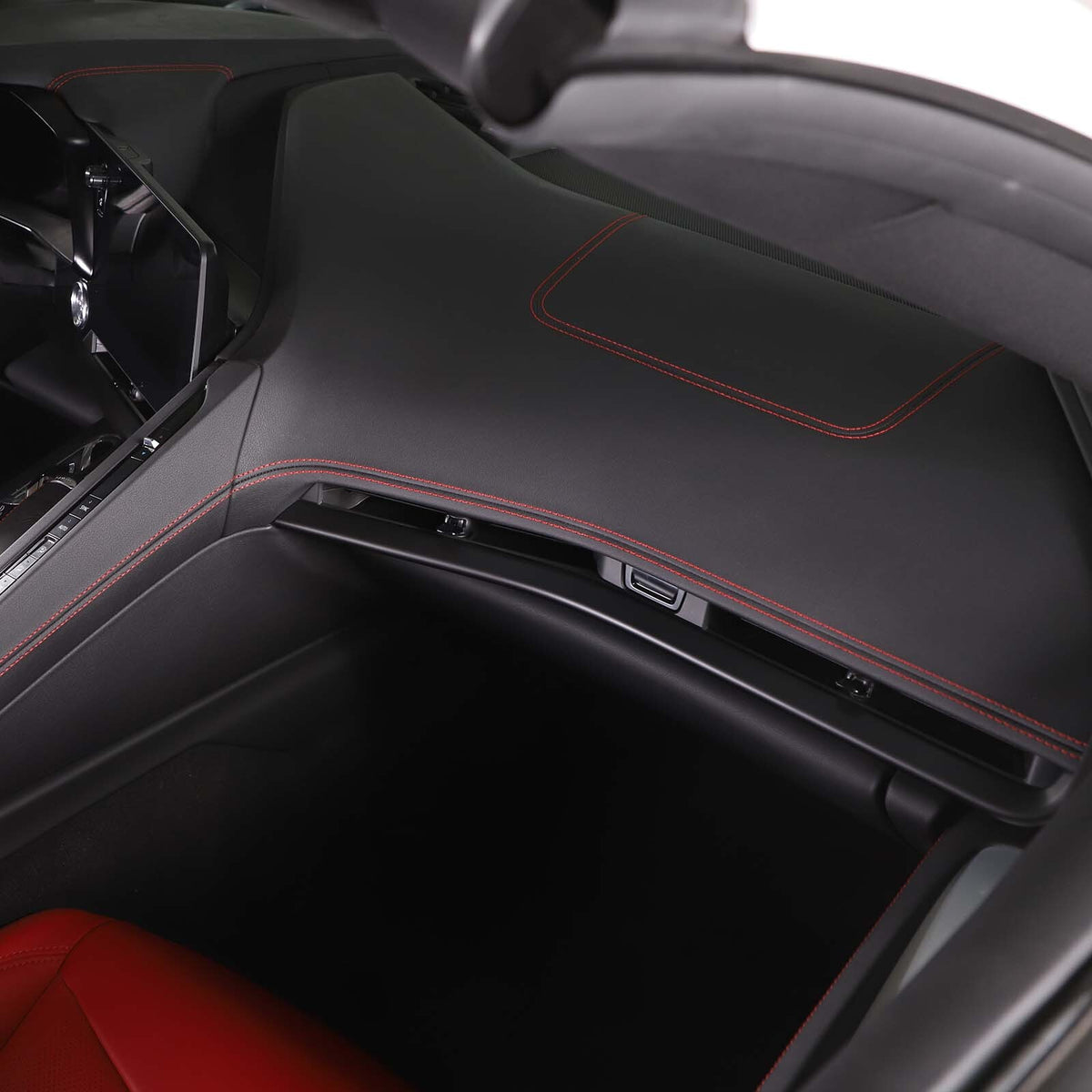 Matte Black ABS inner control dashboard Cover trims For Corvette C8 2020-25 5