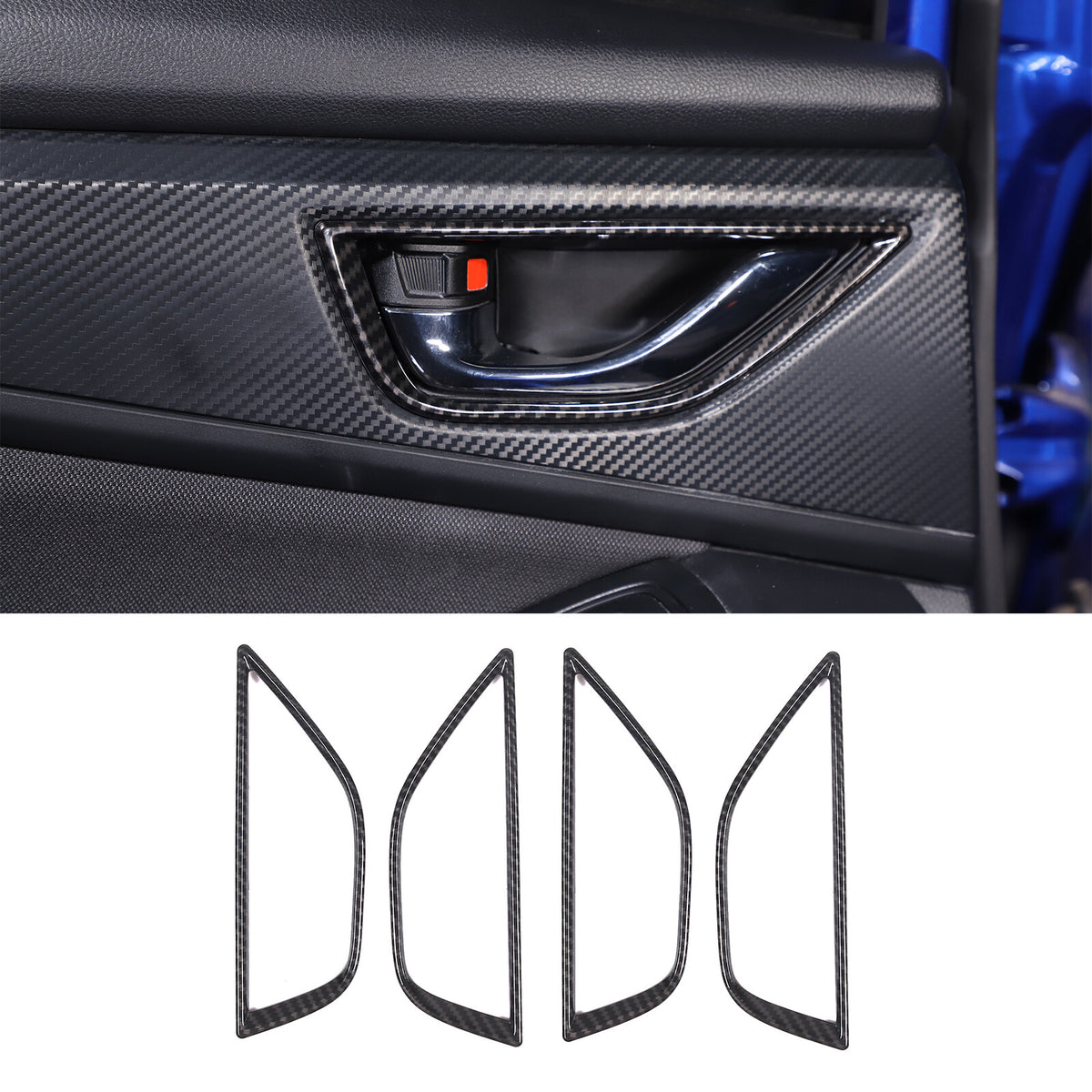 Carbon Fiber ABS Interior Full Cover Trim Kit Set For Subaru WRX AT 2022-2025 - Styles 16-16 4