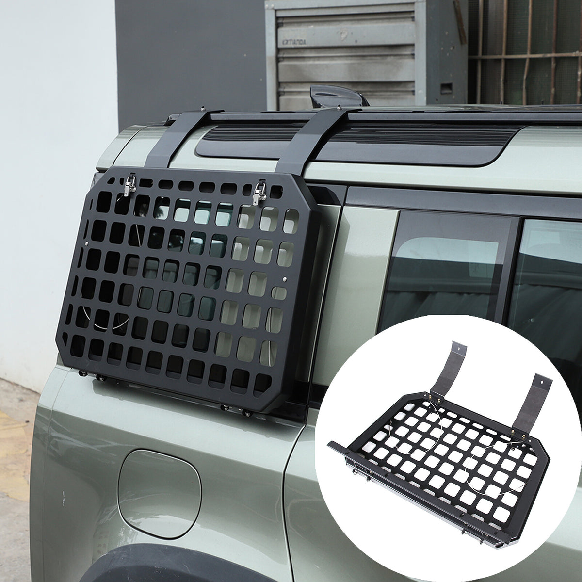 Right Side Molle Panel Trunk Shelf Storage Organizer for LR Defender 90 110 20+ 3