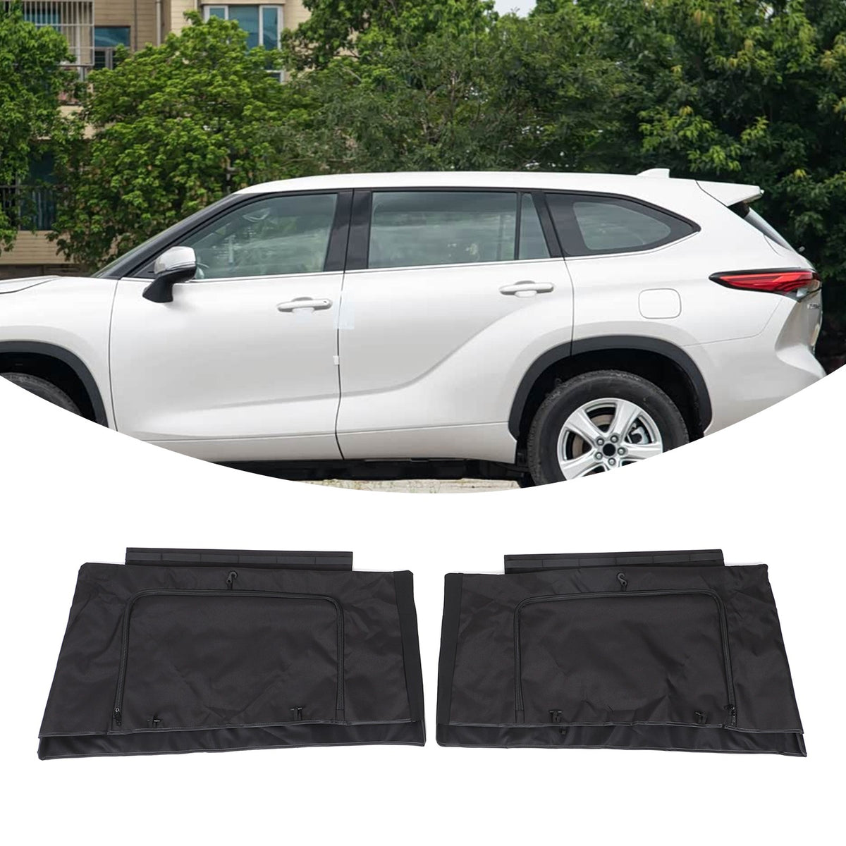 Rear Window Shade Cover Trim For Toyota Highlander XU50 2015-2021 8
