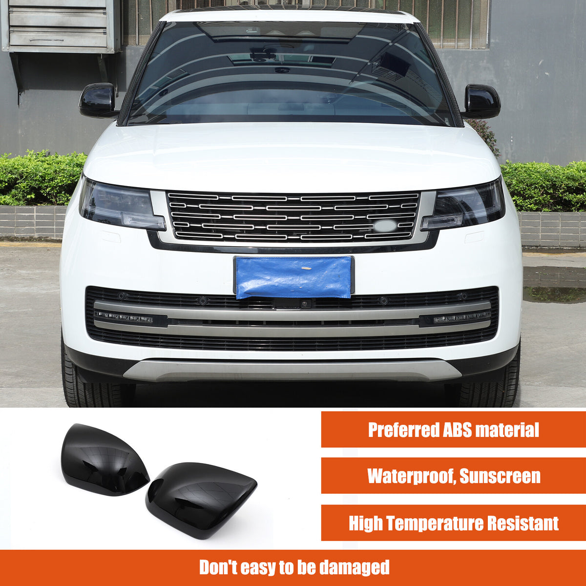 Glossy Piano Black Outer Mirror Trim For LR Range Rover Sport/Range Rover 2023+ 3