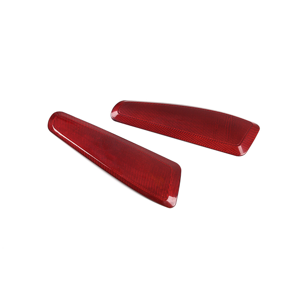 Red Carbon Fiber Interior Seat Side Panel Trim Cover for Porsche 911 718 15-20 9