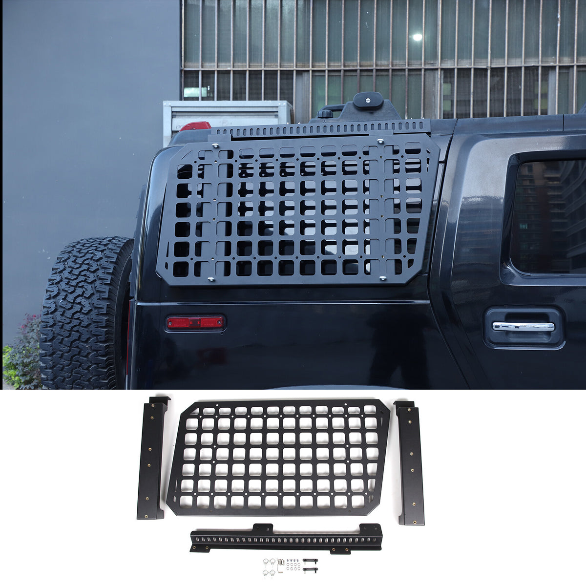 Modular Storage Panel Trunk Left Right Window Molle Shelf For Hummer H2 03-09 3