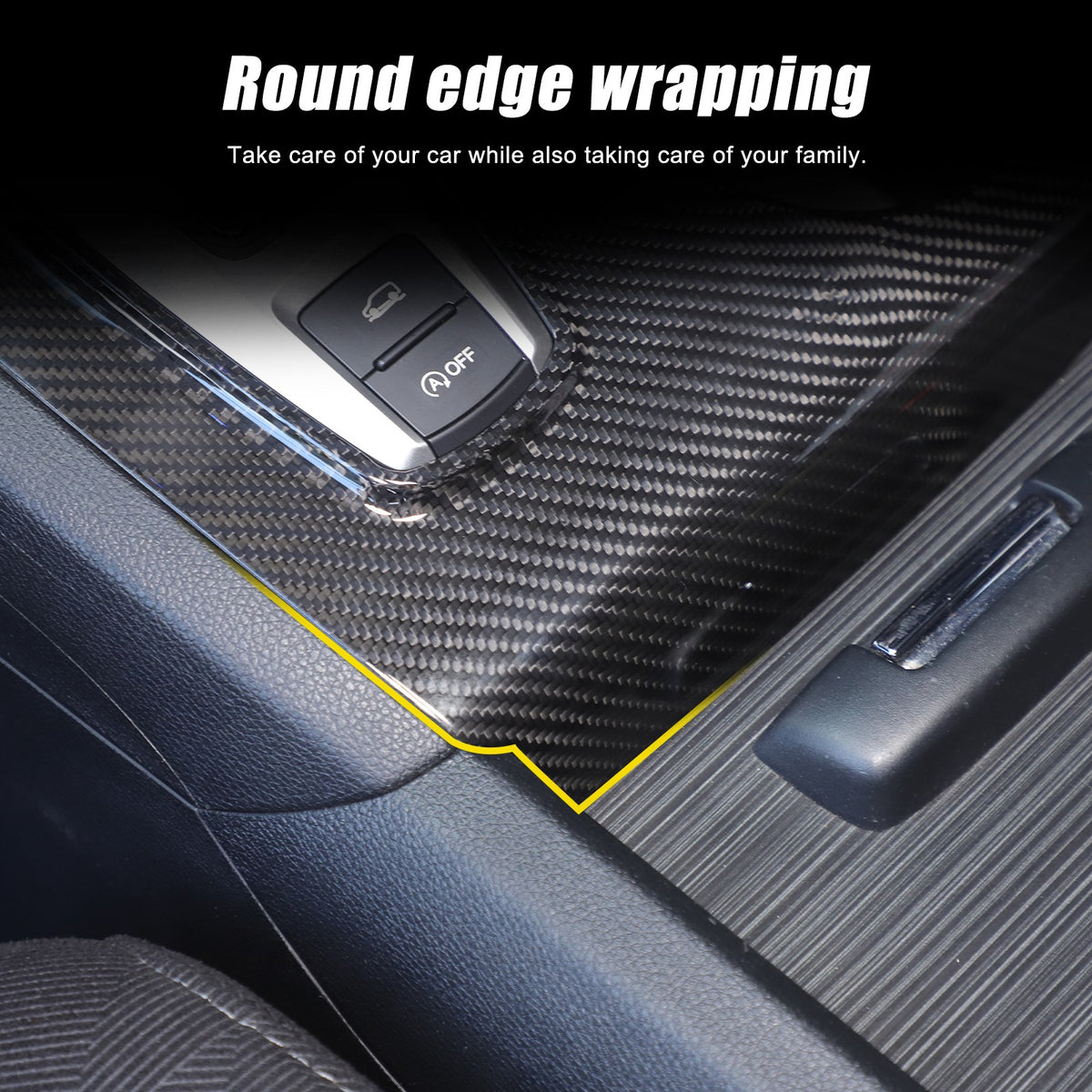 Real Carbon Fiber Center Gear Cup Trim For Honda Pilot/Ridgeline/Passport 16-22 12