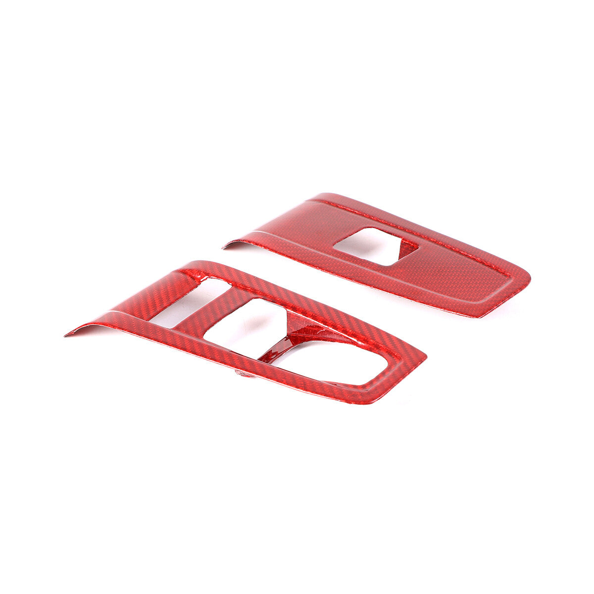 Red Real Carbon Fiber Interior Center Console Trim Set Kit For Subaru BRZ 22+ 79