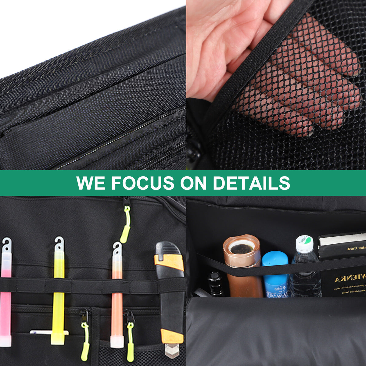 Car Trunk Right Side Window Storage Tool Bag For Benz GL-Class X164 2006-12 11