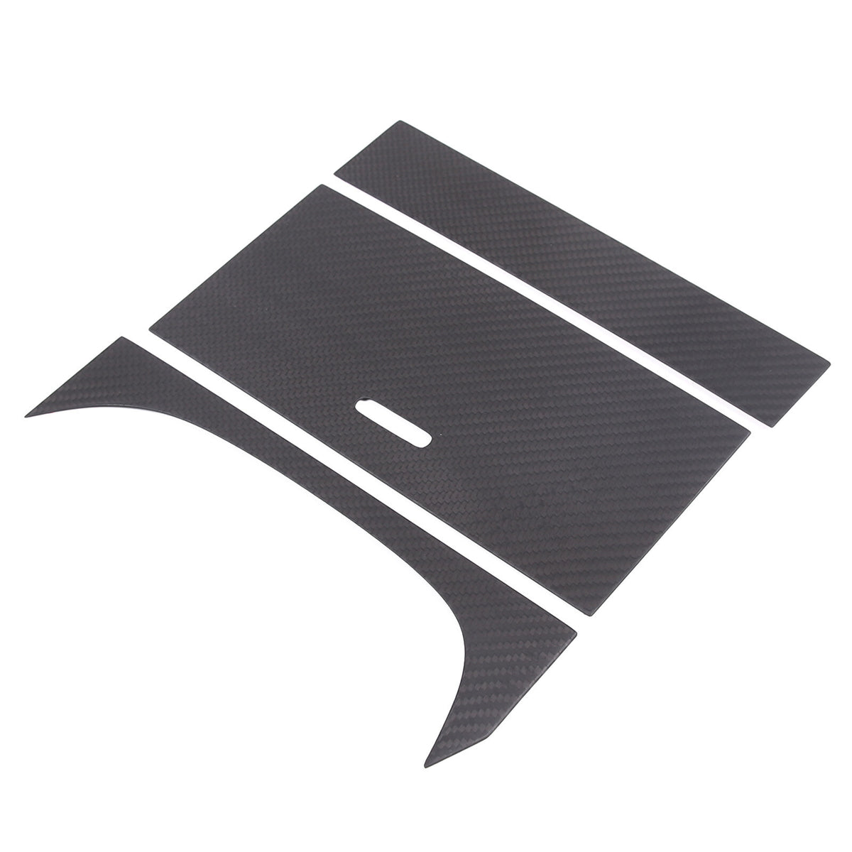 Matt Real Carbon fiber Water Cup Holder Panel Cover Trim For Jaguar F-TYPE 2013+ 14