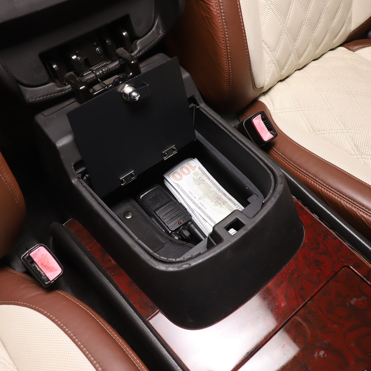 Alloy Center Console Armrest Safe Box Tray For Cadillac Escalade 2007-2014 US 18