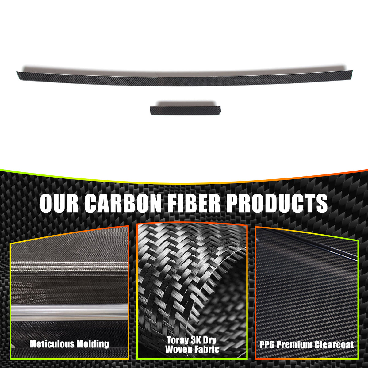 Real Carbon Fiber Dashboard Panel Cover Trim For LR Range Rover Vogue 2023-2024 7