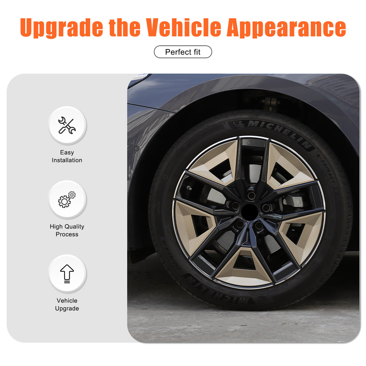 Replacement Car Wheel Edge Decor trim Cover For BMW 5 Series G60 2024+ 10