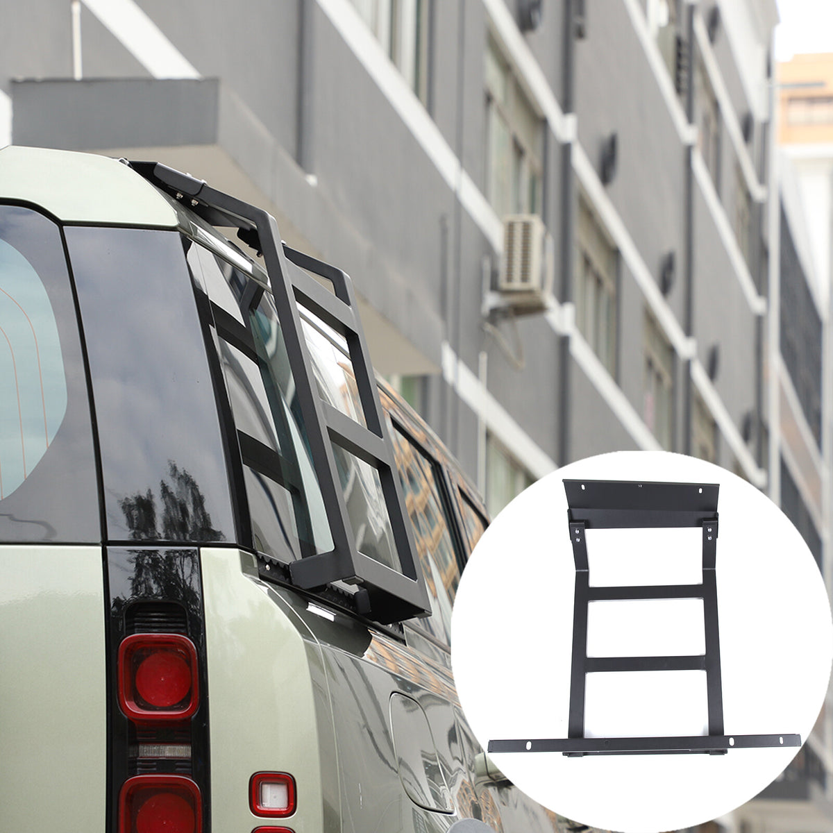 Back Rear Roof Ladder Tailgate Driver Side Rack For Land Rover Defender 20-24 5