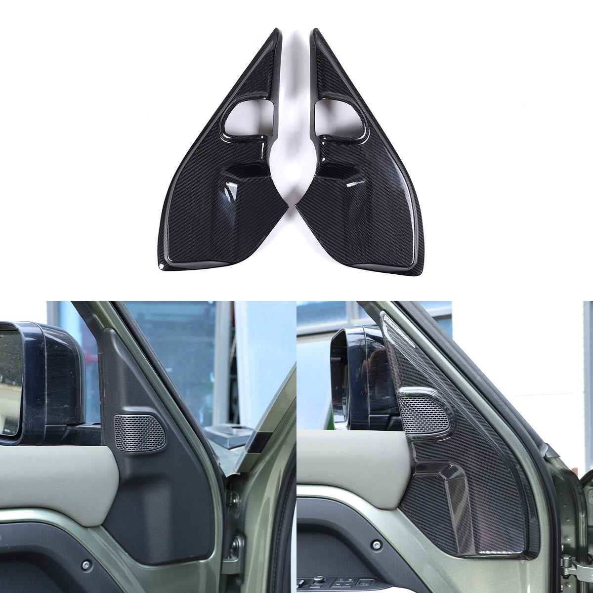 Real Dry Carbon Fiber Full Interior Trim Set For LR Defender 90 110 L663 20-23 244