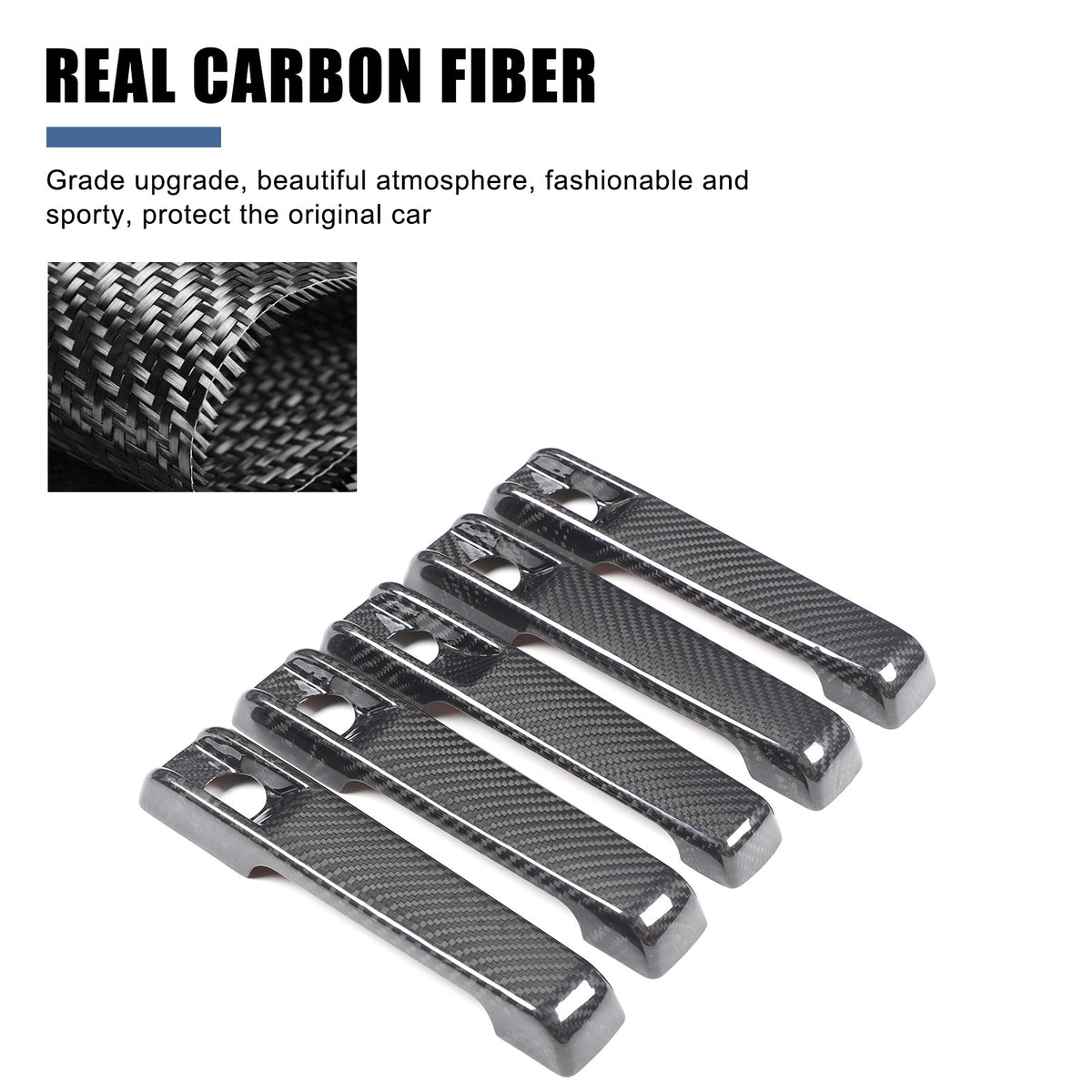 Real Carbon Fiber Exterior Door Handle Cover Trim For Benz G-Class W464 2025+ 6