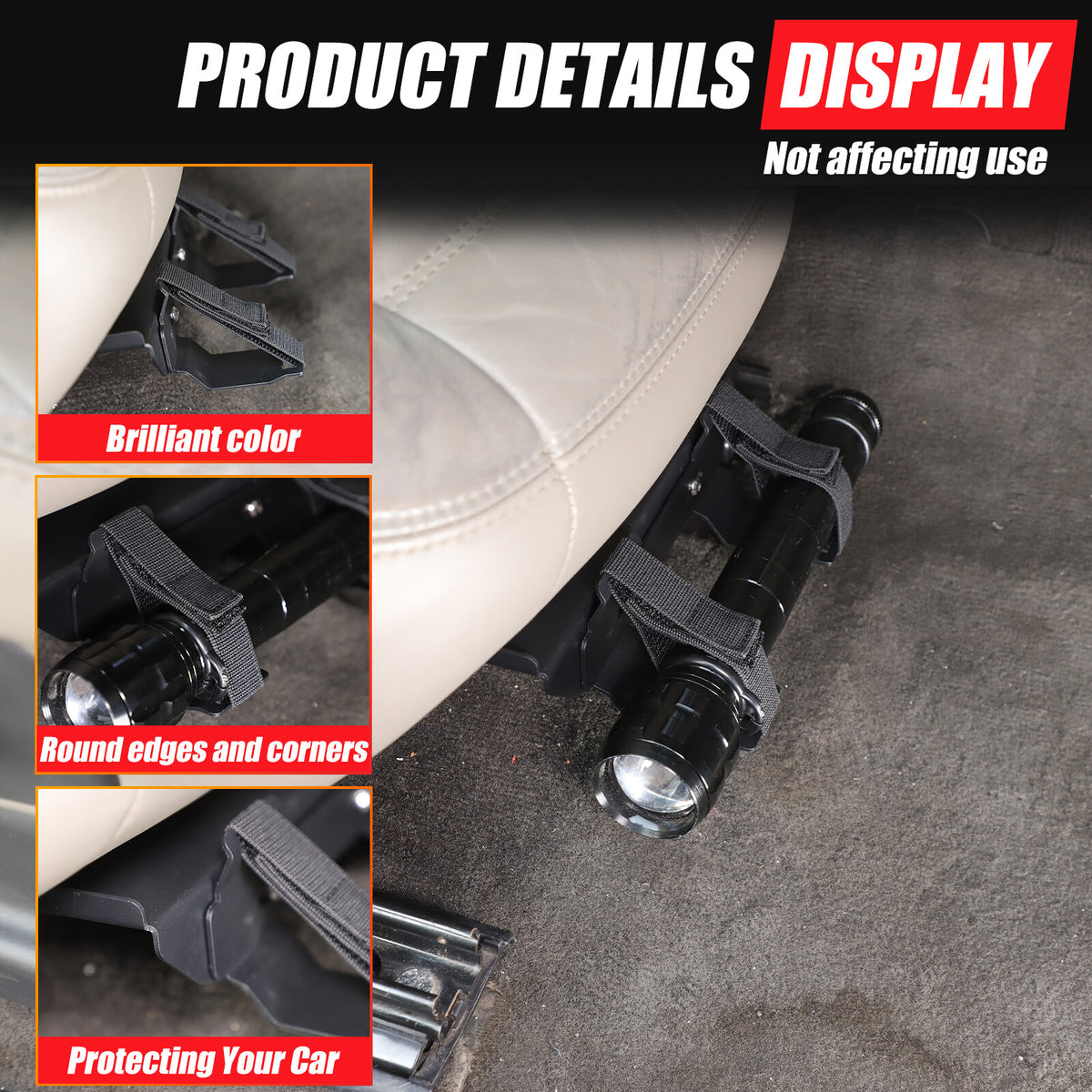 Black Alloy Passenger Seat Fire Extinguisher Bracket For Hummer H2 2003-2009 US 1