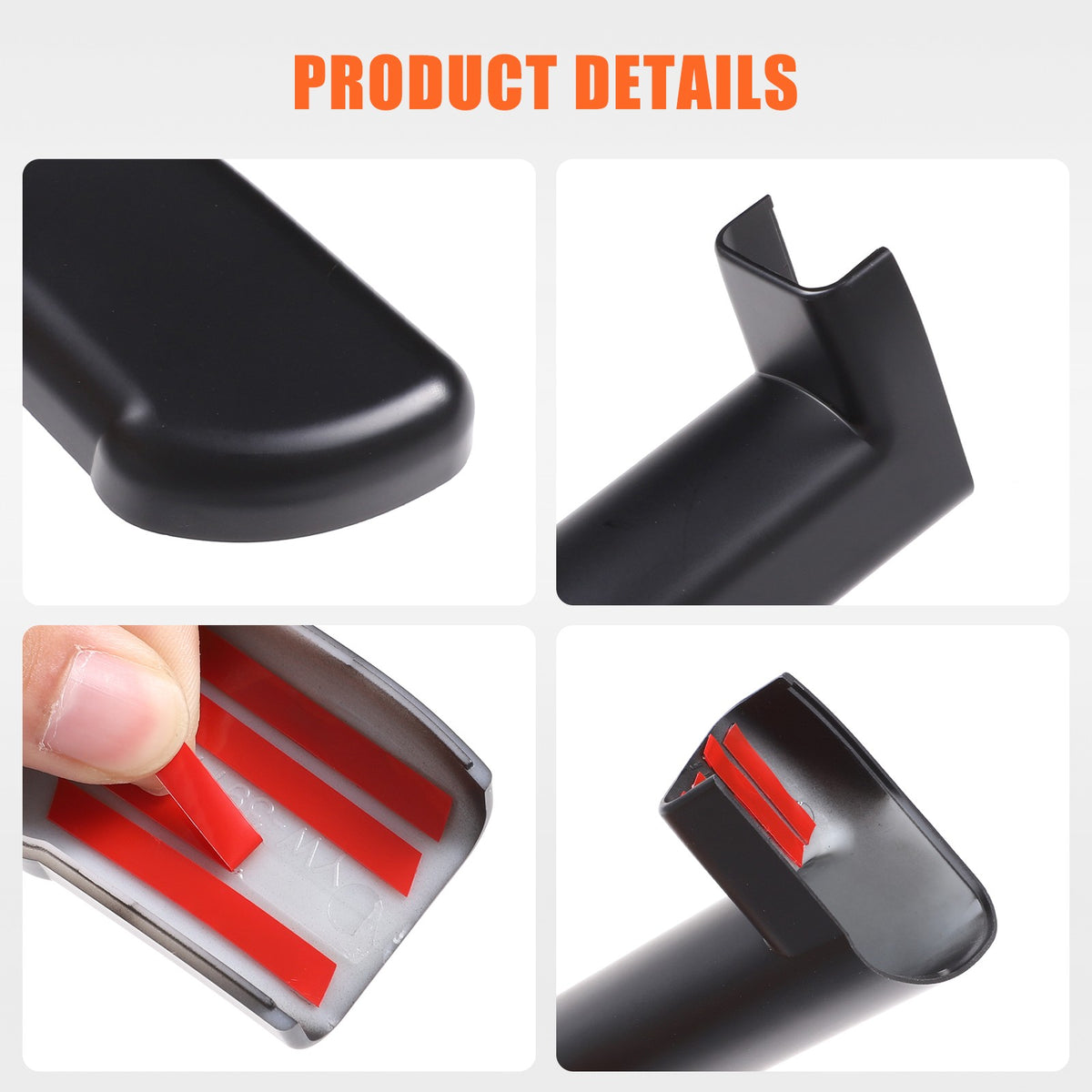 Matte Black ABS Interior Door Handle Cover Trim For Hummer H2 2003-2007 9
