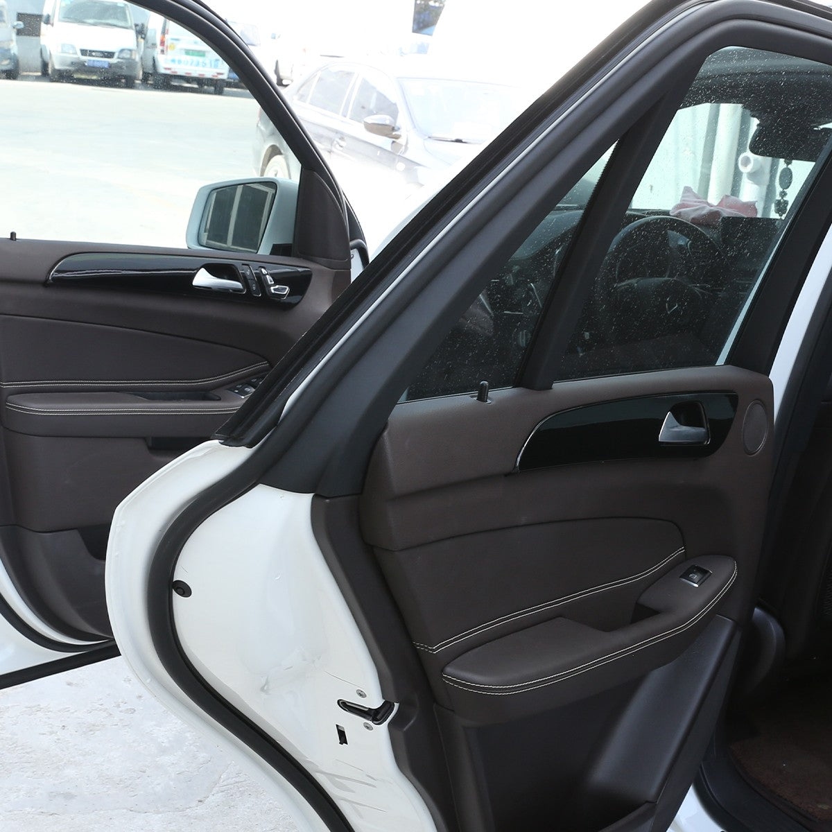 Piano Black Door Panel Trim For Benz ML W166/GLE W166/GLS/X166/GL X164 13-19 US 10