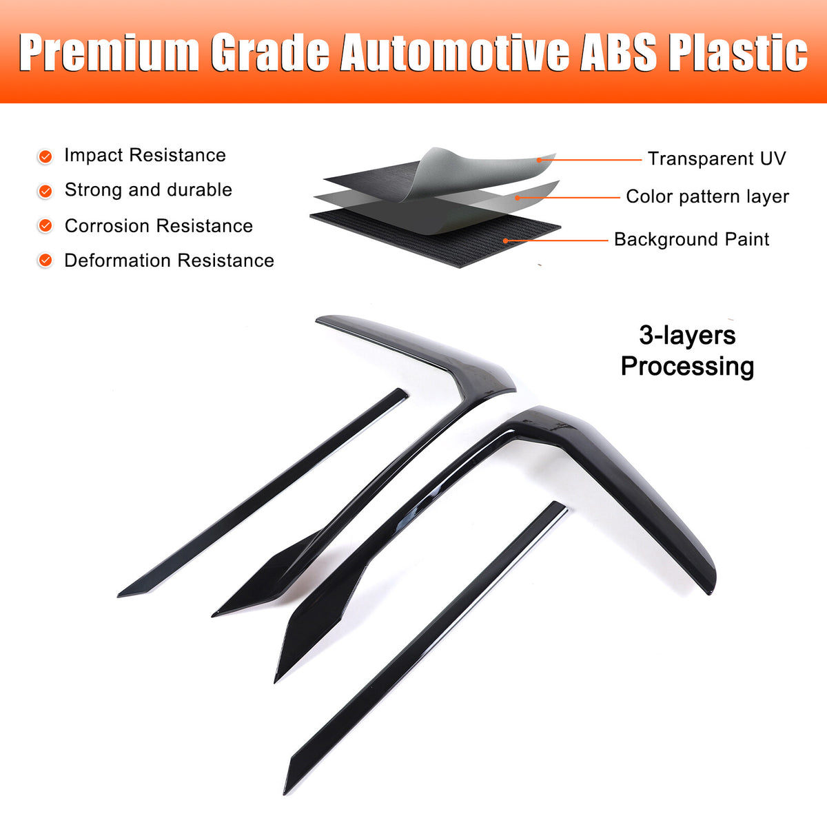 Glossy black Rear Lower Bumper Cover Molding Trim For BMW 5 Series G60 i5 24+ 16