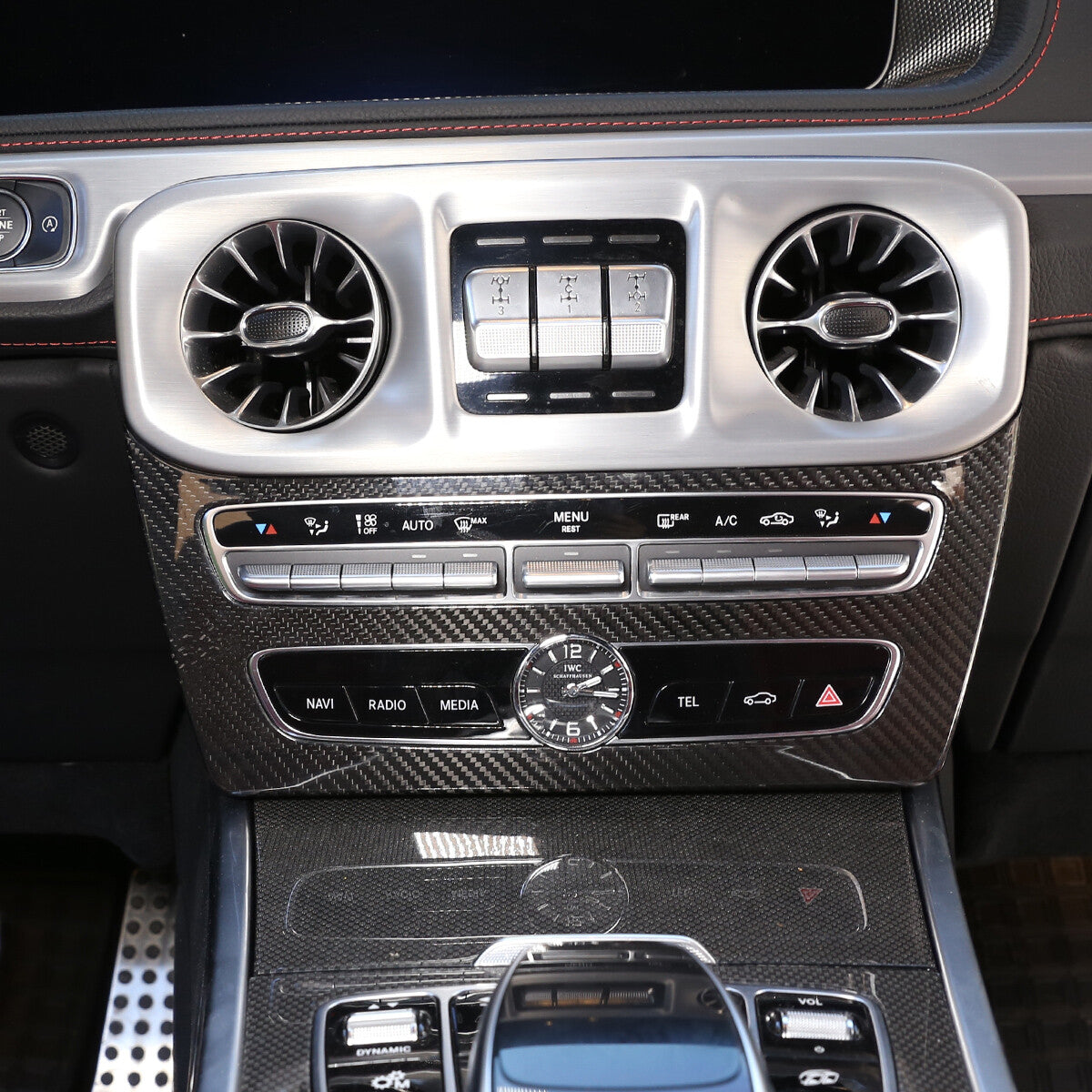 Carbon Fiber Center Console Mode Frame Trim Cover For Benz G Class W463 2019-20 2