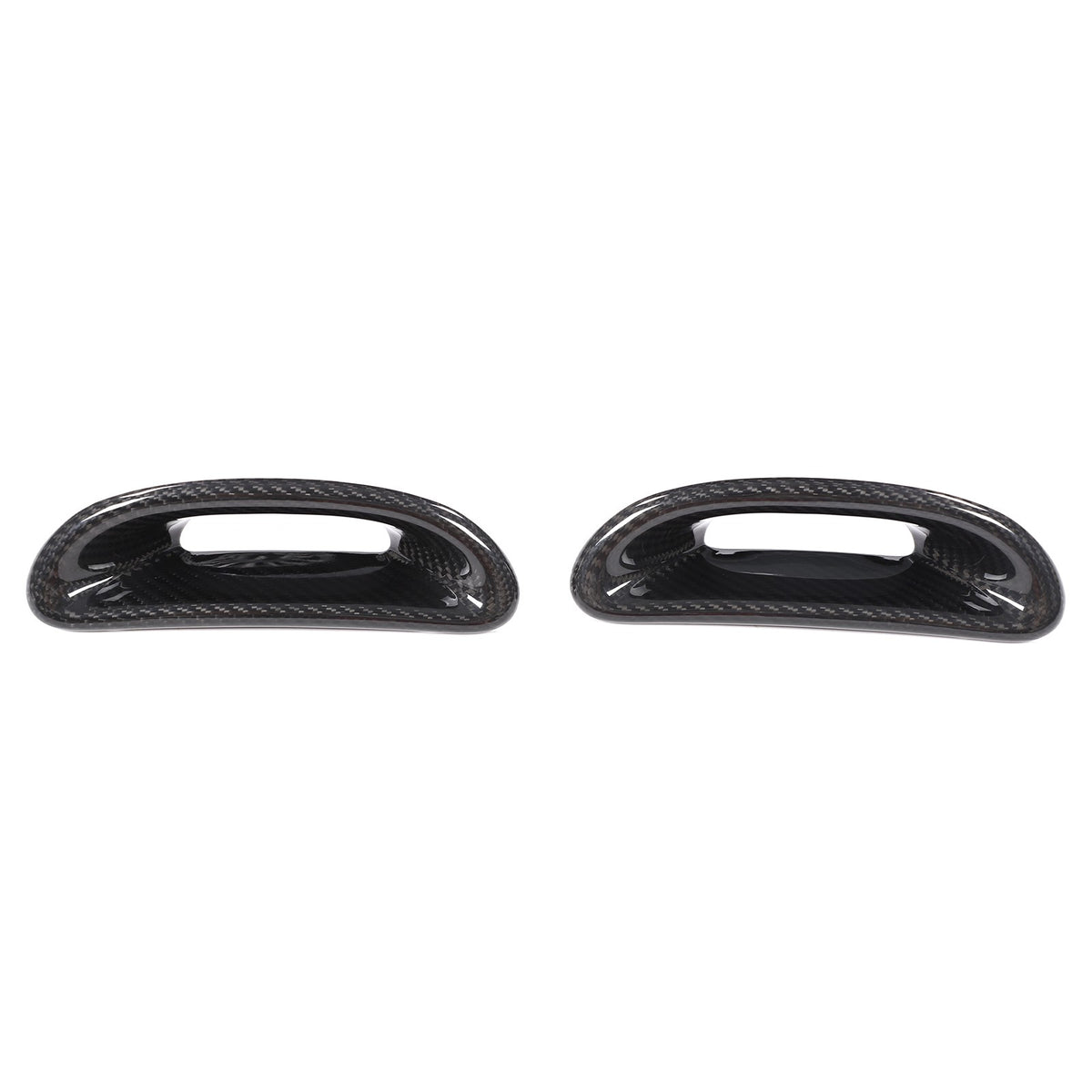 Real Carbon Fiber Front Rear Seat Back Trim For Fiat 500 Abarth 595 2016-2024 19