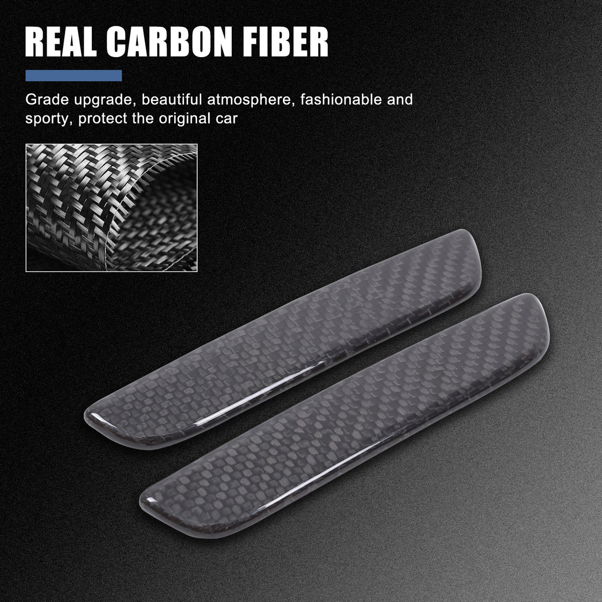 Real Dry Carbon Fiber Door Handle Trim For Corvette C6 2005-2013 11