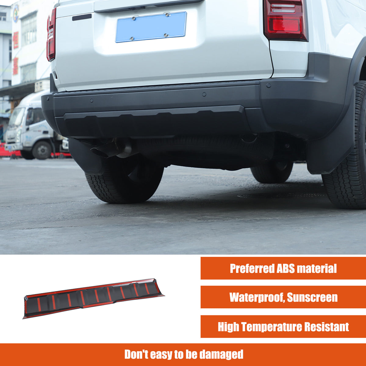 Matte Black Rear Bumper Spoiler Guard For Toyota Land Cruiser LC250 Prado 24+ 23