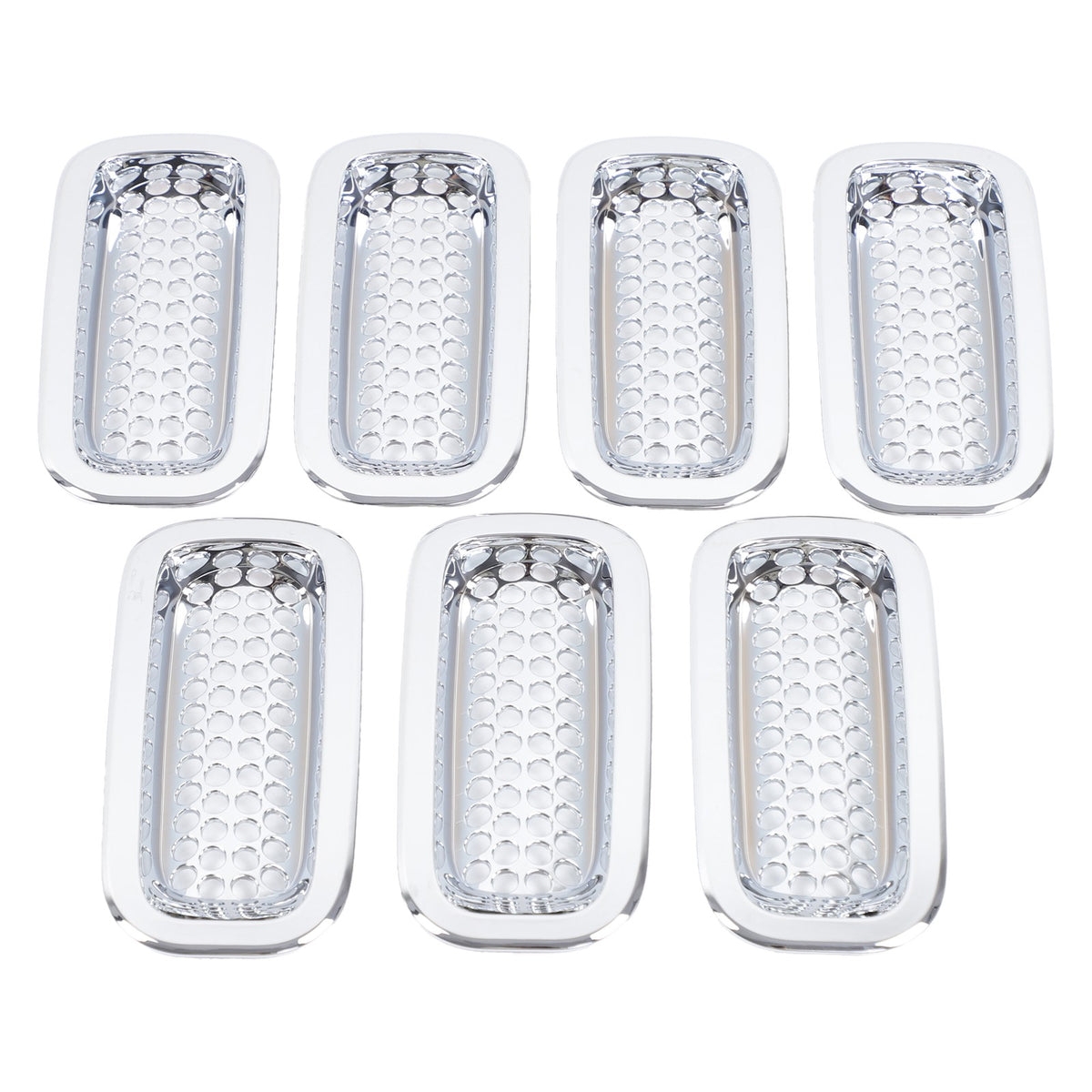 ABS Silver Front Grille Insect Screen Cover For Hummer H3 2005-2009 20