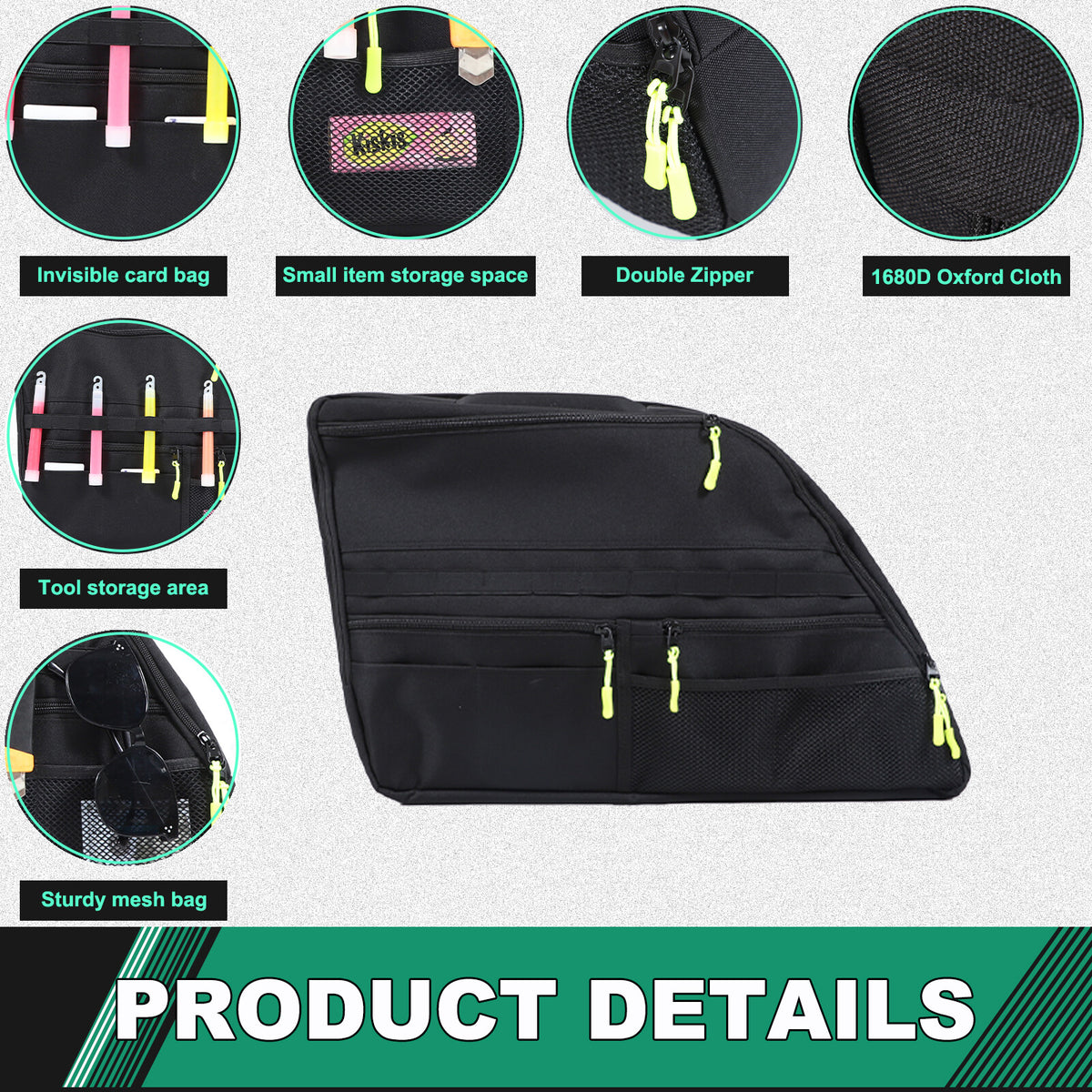 Car Trunk Right Side Window Storage Tool Bag For Benz GL-Class X164 2006-12 2