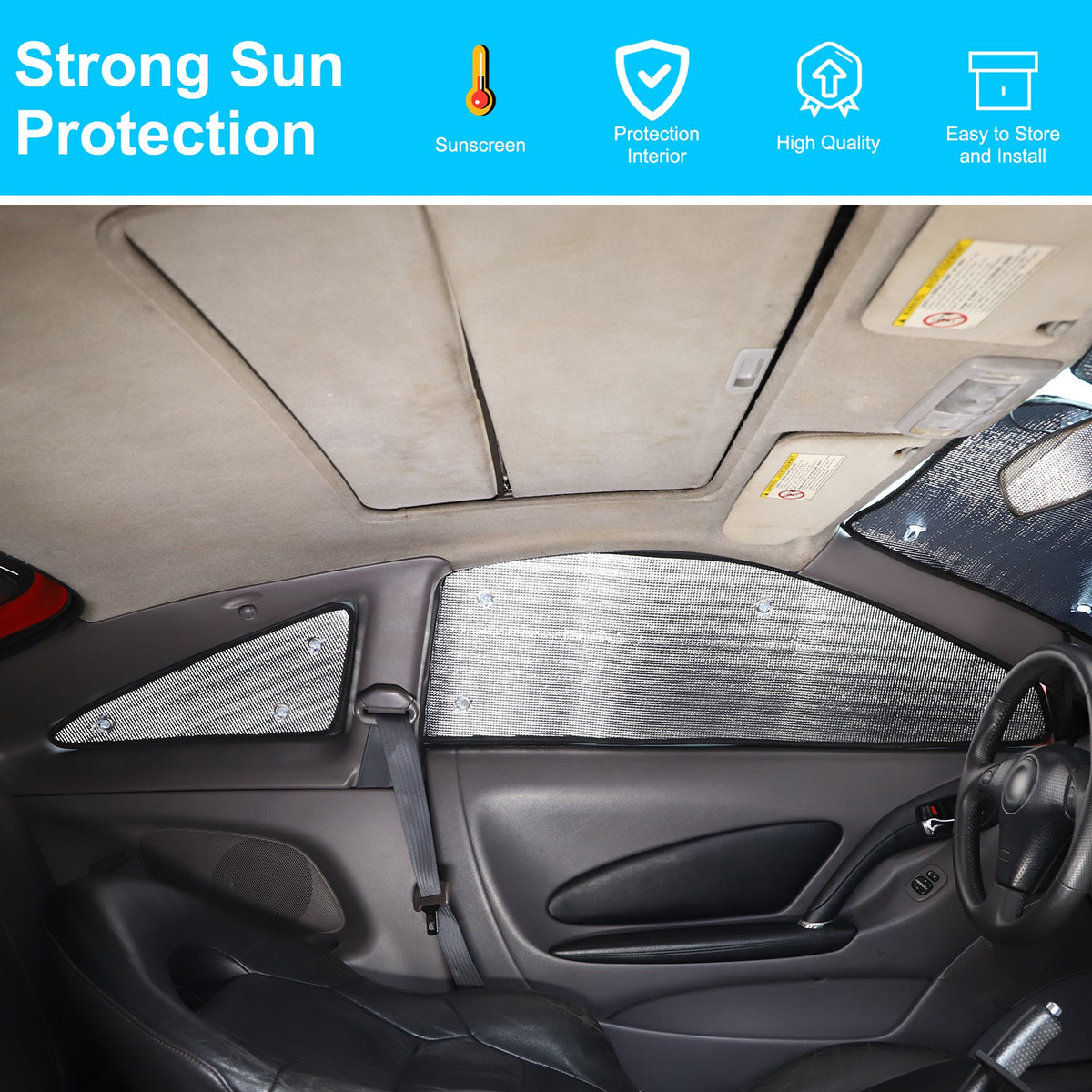 Full Window Sun Shade Sun Cover Visor For Toyota Celica T230 1999-2005 10