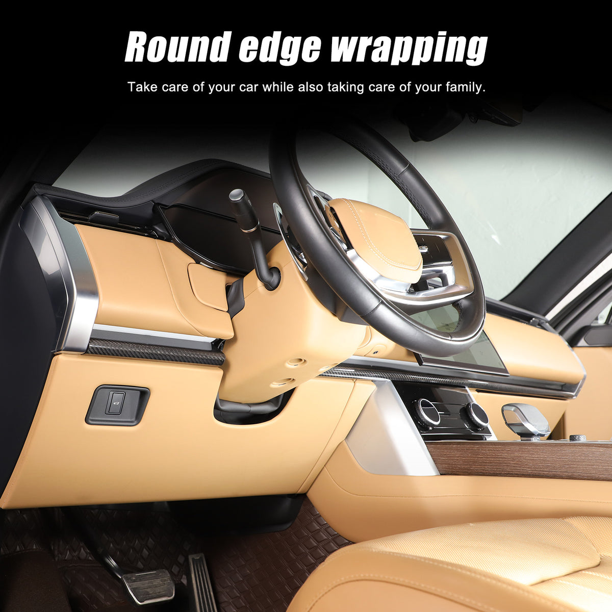 Real Carbon Fiber Dashboard Panel Cover Trim For LR Range Rover Vogue 2023-2024 9