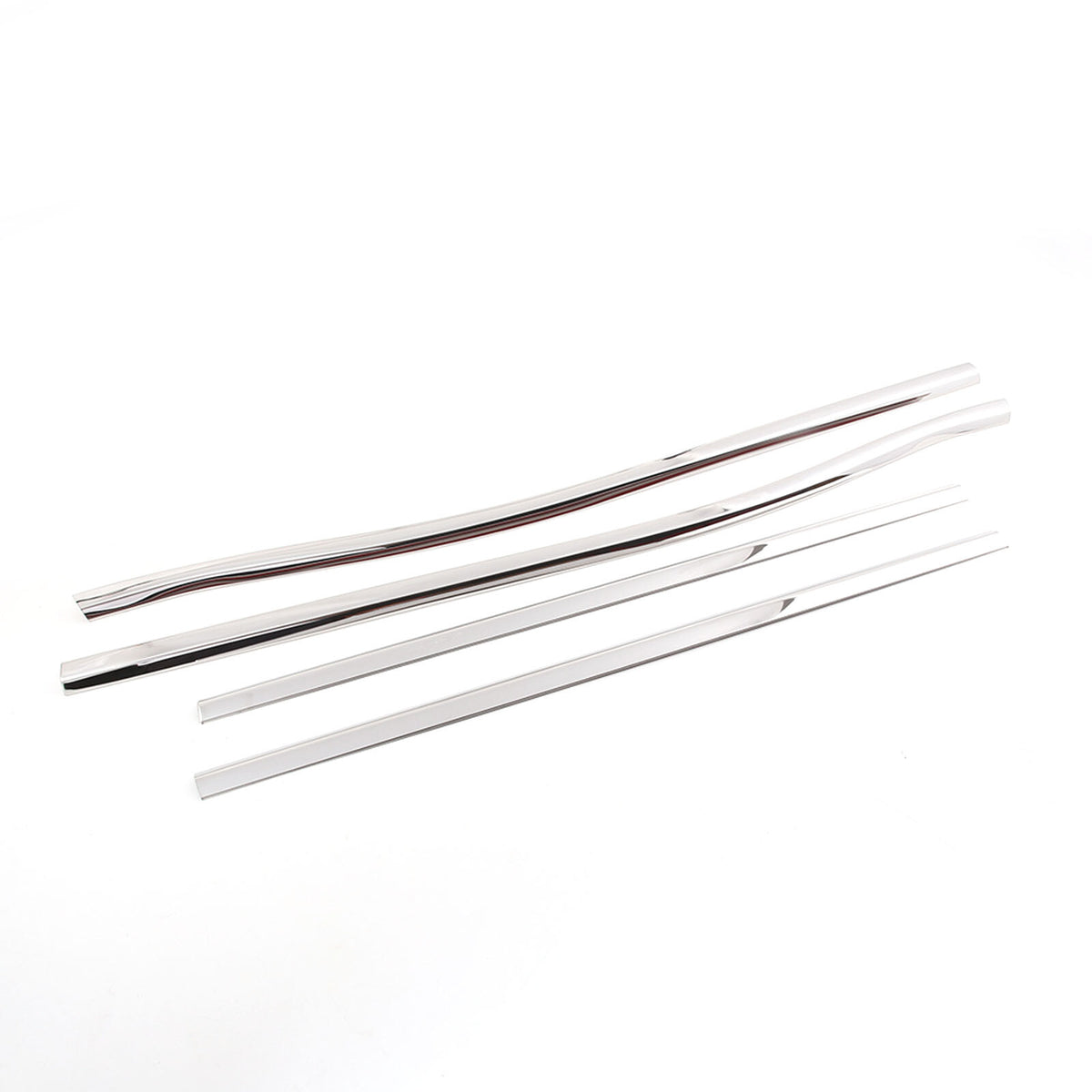 Steel Chrome Center Pillar Window Sill Trim Strip Set For Nissan Titan 2016-2024 8