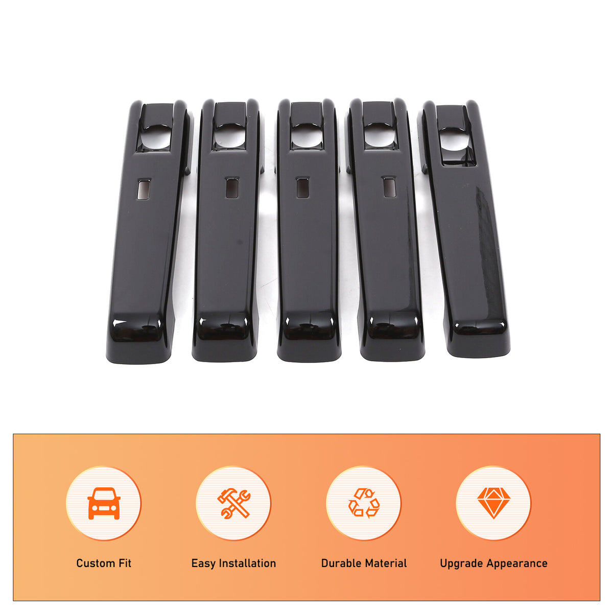 Glossy Piano Black Exterior Door Handle Trim Cover For Benz G-Class W465 25+ US 9
