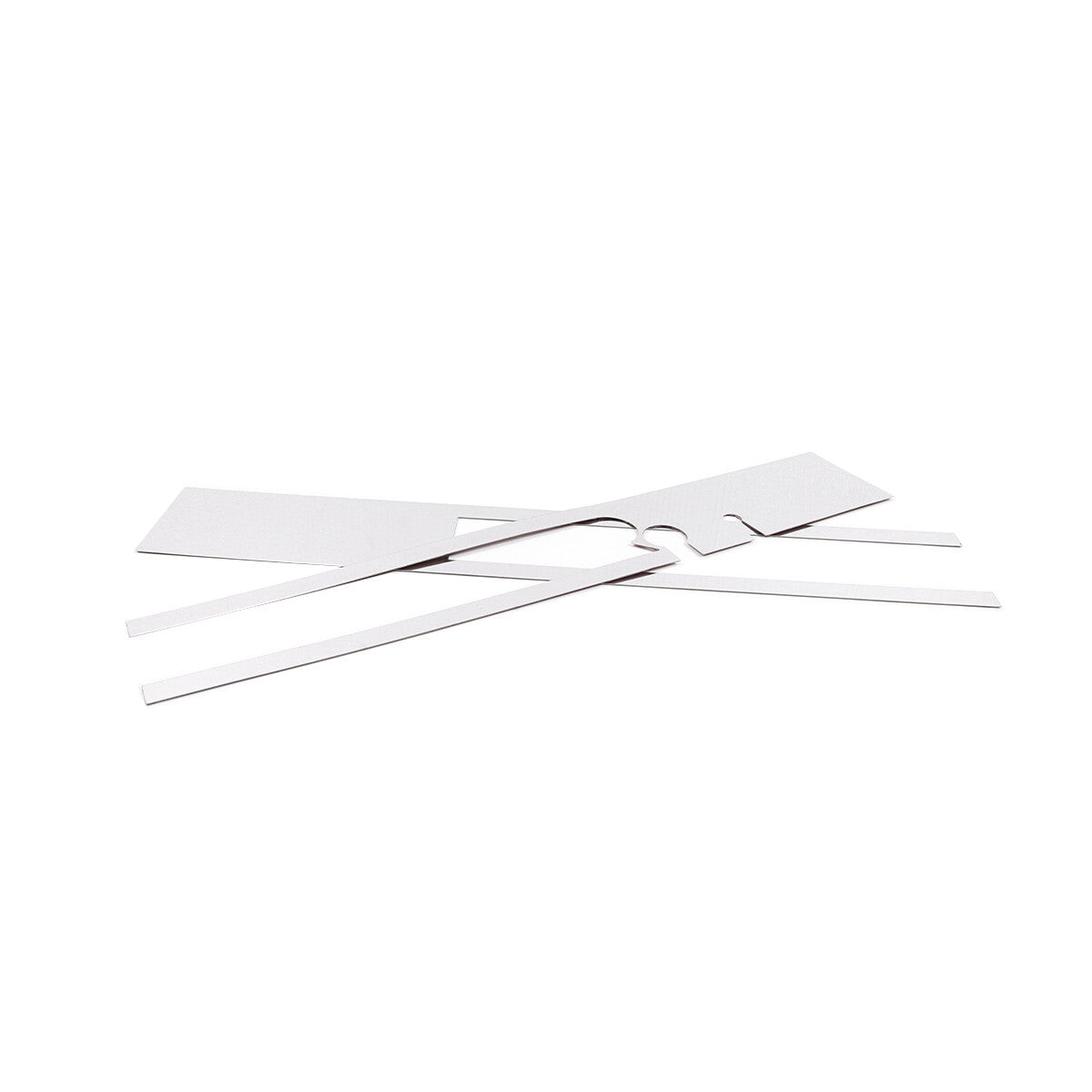 Silver Steel Rear Bumper Decorative Panel Trim Cover For Hummer H2 2003-2009 5