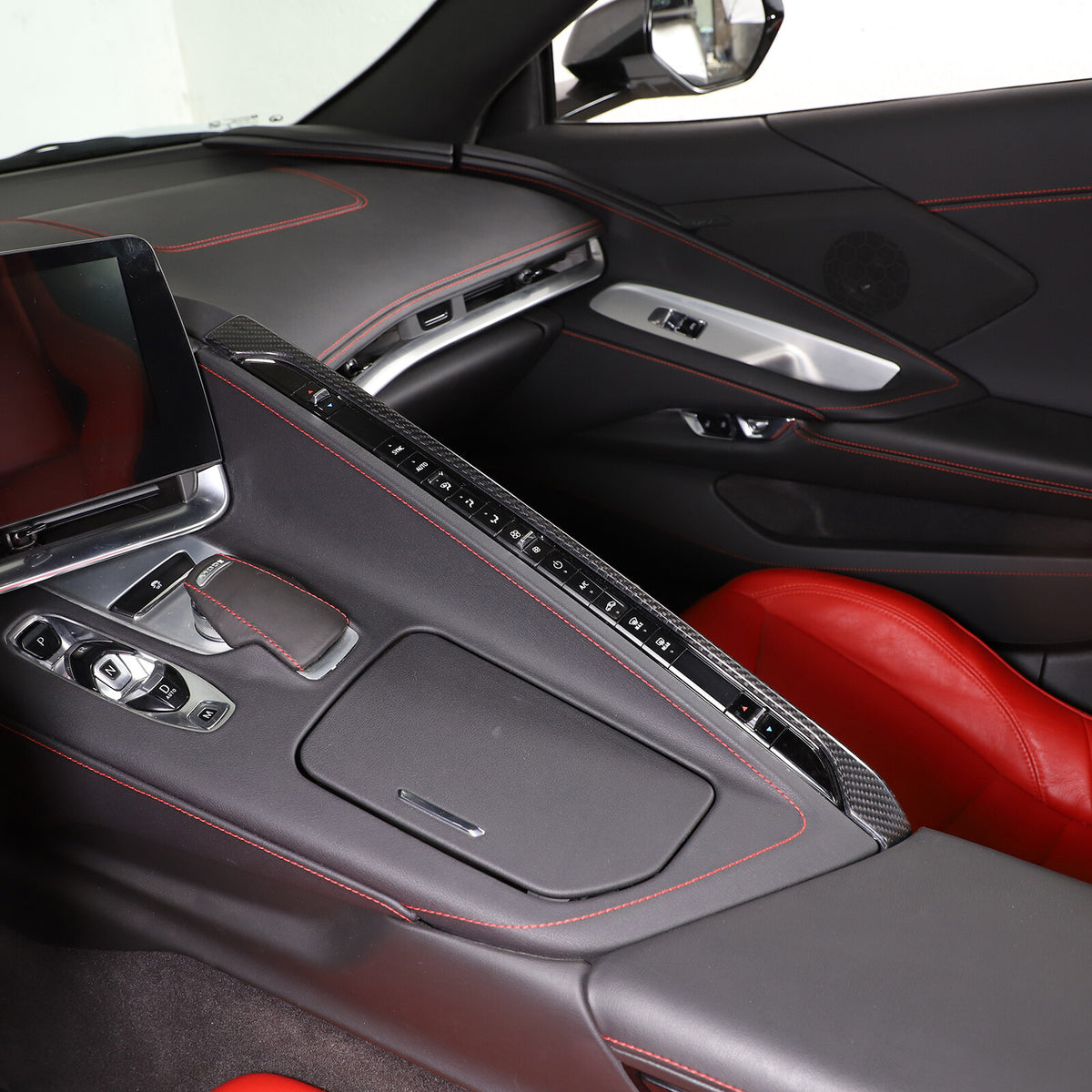 Real Carbon Center Console Passenger Side Trim For Corvette C8 Z51 Z06 Stingray 9
