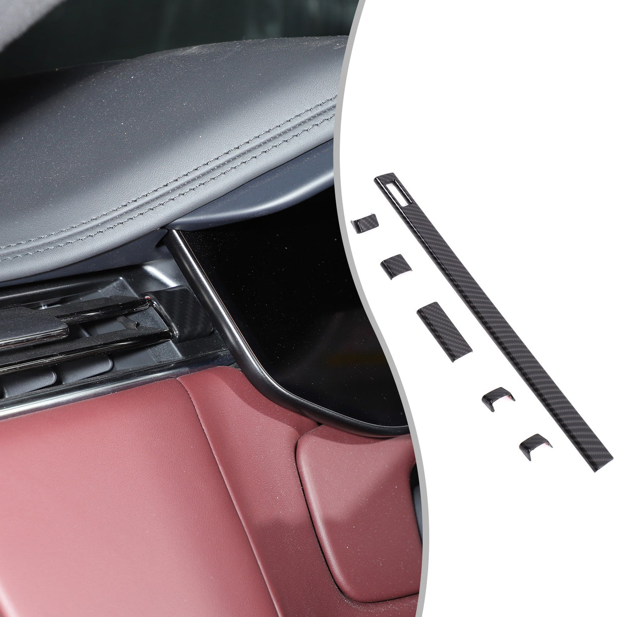 Carbon Fiber Dashboard Air Vent Side Trim For LR Range Rover Sport/Vogue 23+ US 22