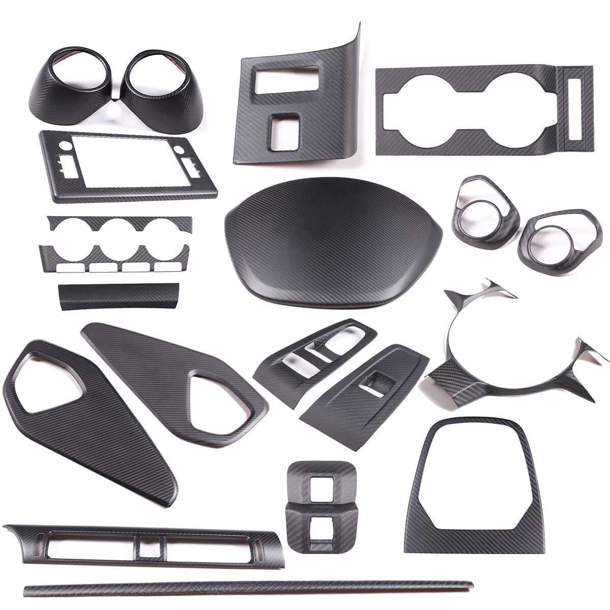 Matte Real Carbon Fiber Center Console Cover trim For Toyota 86/Subaru BRZ 2022 1