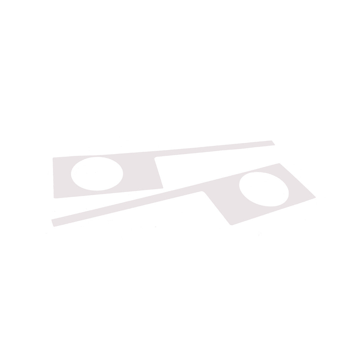 Steel Front Fog Light Decorative Cover Trim For Hummer H2 2003-09 8