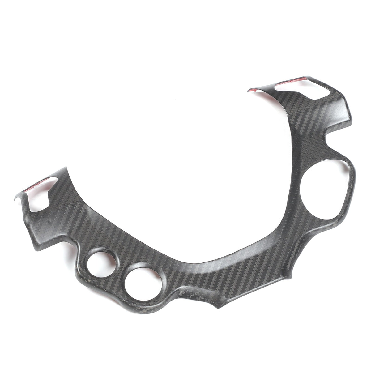 Matte Real Carbon Fiber Steering Wheel Button Trim For Ferrari 458 2011-2016 8