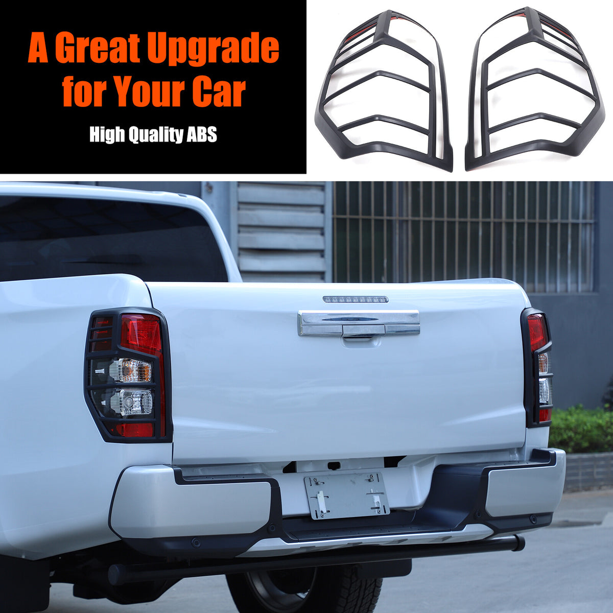 Matte Black Tail Lamp Lights Cover For Mitsubishi L200 Triton MR 2019-23 18