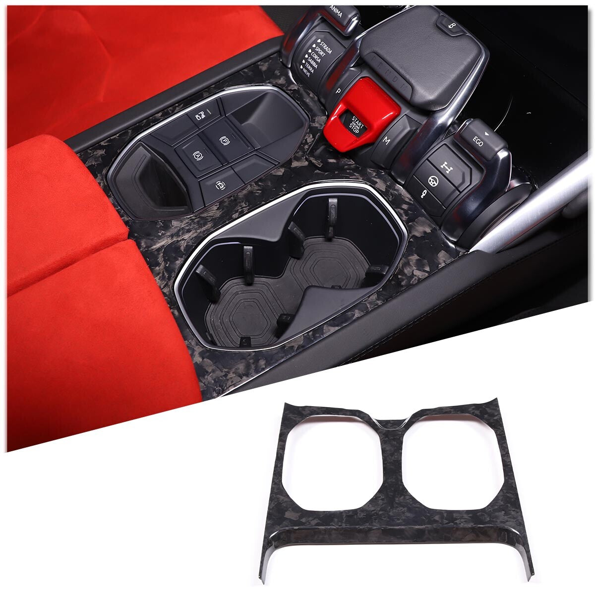 34 Styles Forged Real Carbon fiber Interior Trim Kit For Lamborghini URUS 18-23 - Variants 16-18 15