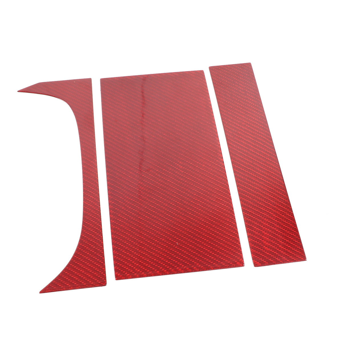 Red Carbon Fiber Interior Cup Holder Cover Trim Frame For Jaguar F-TYPE 2013-24 15