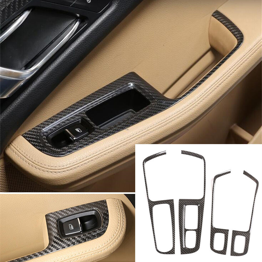 Real Carbon Fiber Interior Center Full Trim Cover Set For Porsche Macan 2014-20 5