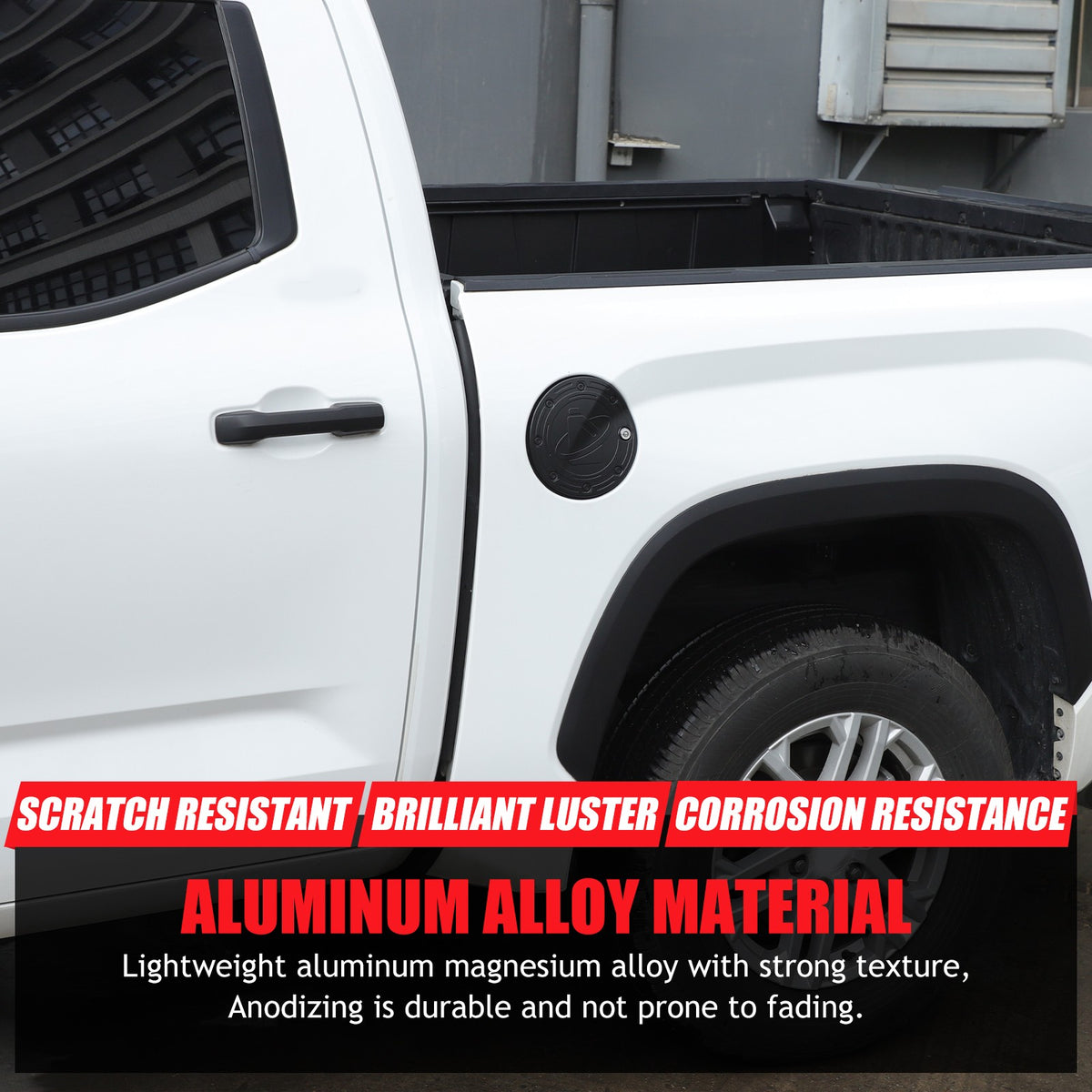 Steel Locking Fuel Door Black Gas Tank Cap Cover Lock Key For Toyota Tundra 22+ 8