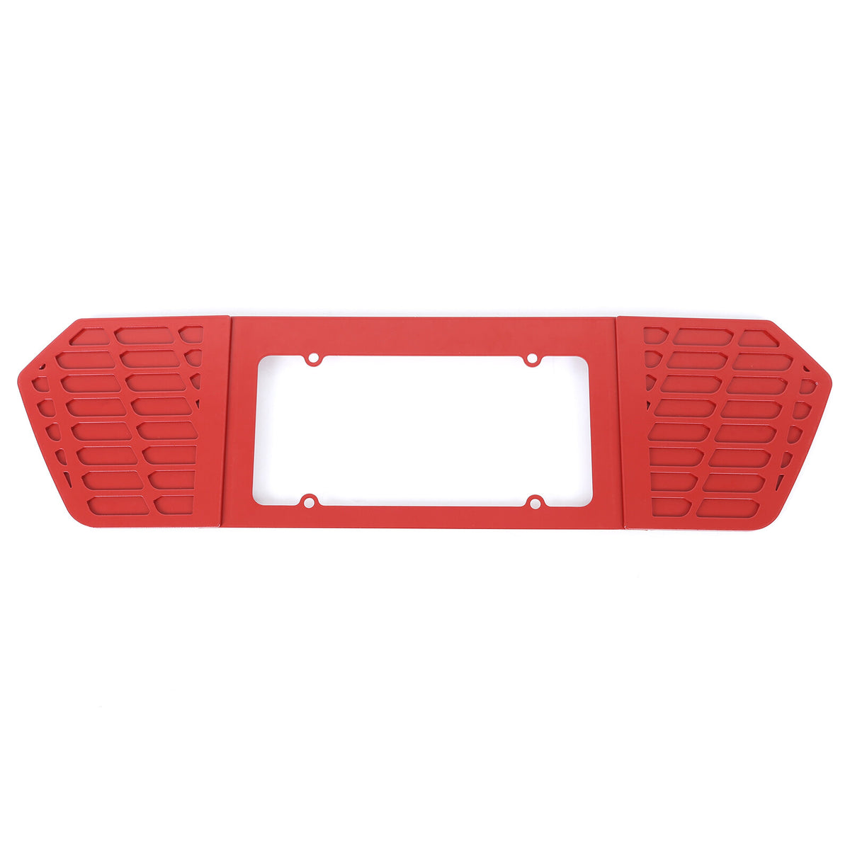 Red Aluminum Alloy Rear License Plate Filler Panel Trim for Corvette C8 2020+ 11
