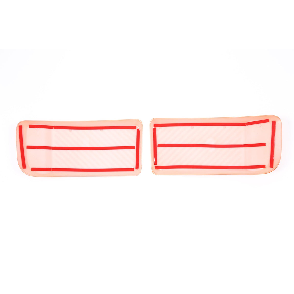 Orange ABS Front Bumper Side Trim Cover For Ford Maverick 2022-2024 US 8