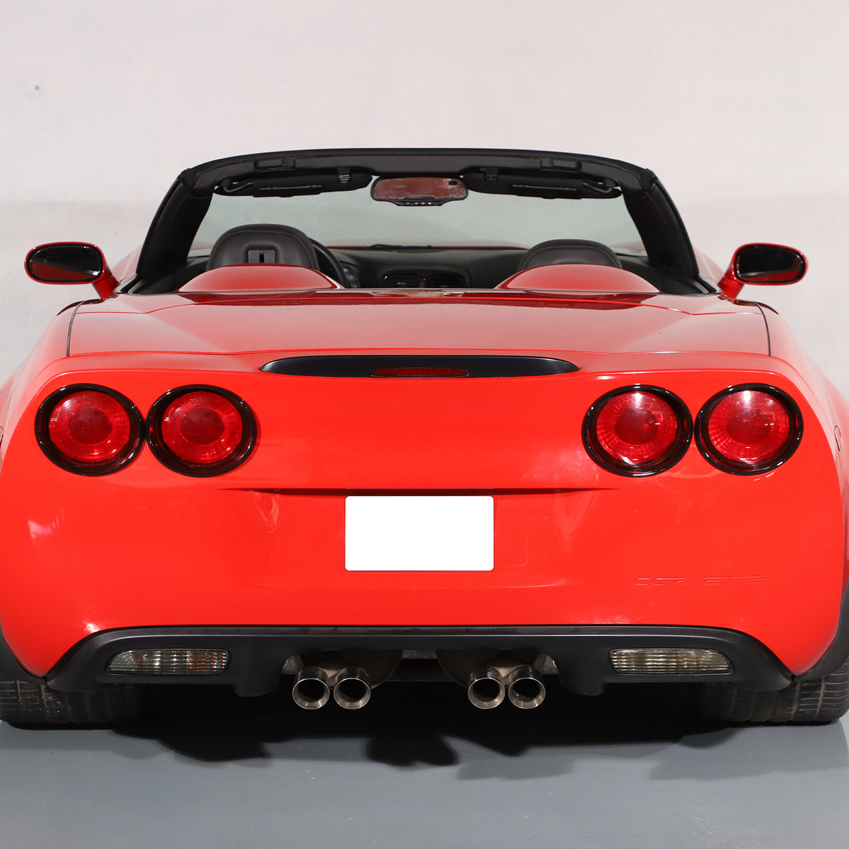 Gloss Black Tail Light Surround Trim Ring For Corvette C6 2005-2013 7